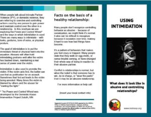 Intimidation Brochure